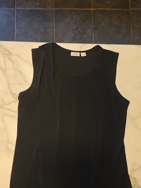 Cato Black Sleeveless Scoop Neck blouse, medium